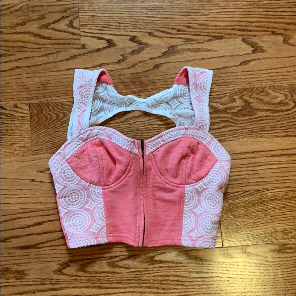 Pink crop top